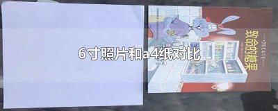 ​照片纸5寸和6寸 五寸照片和a4纸对比